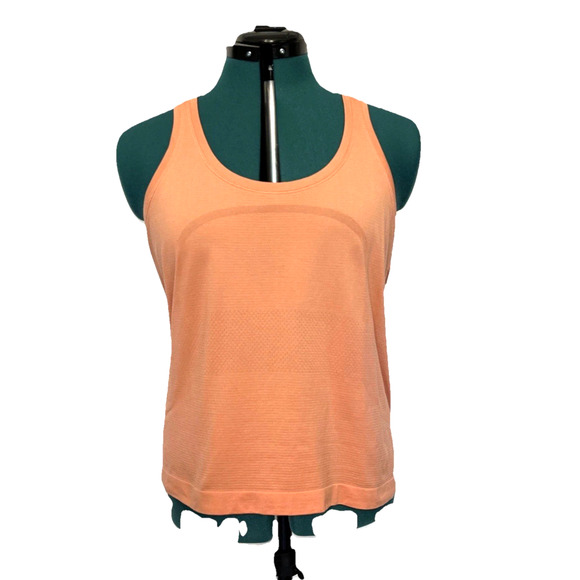 Lululemon Swiftly Tech Racerback Tank Top‎ 2.0 in Warm Coral Size 12 - Picture 1 of 6